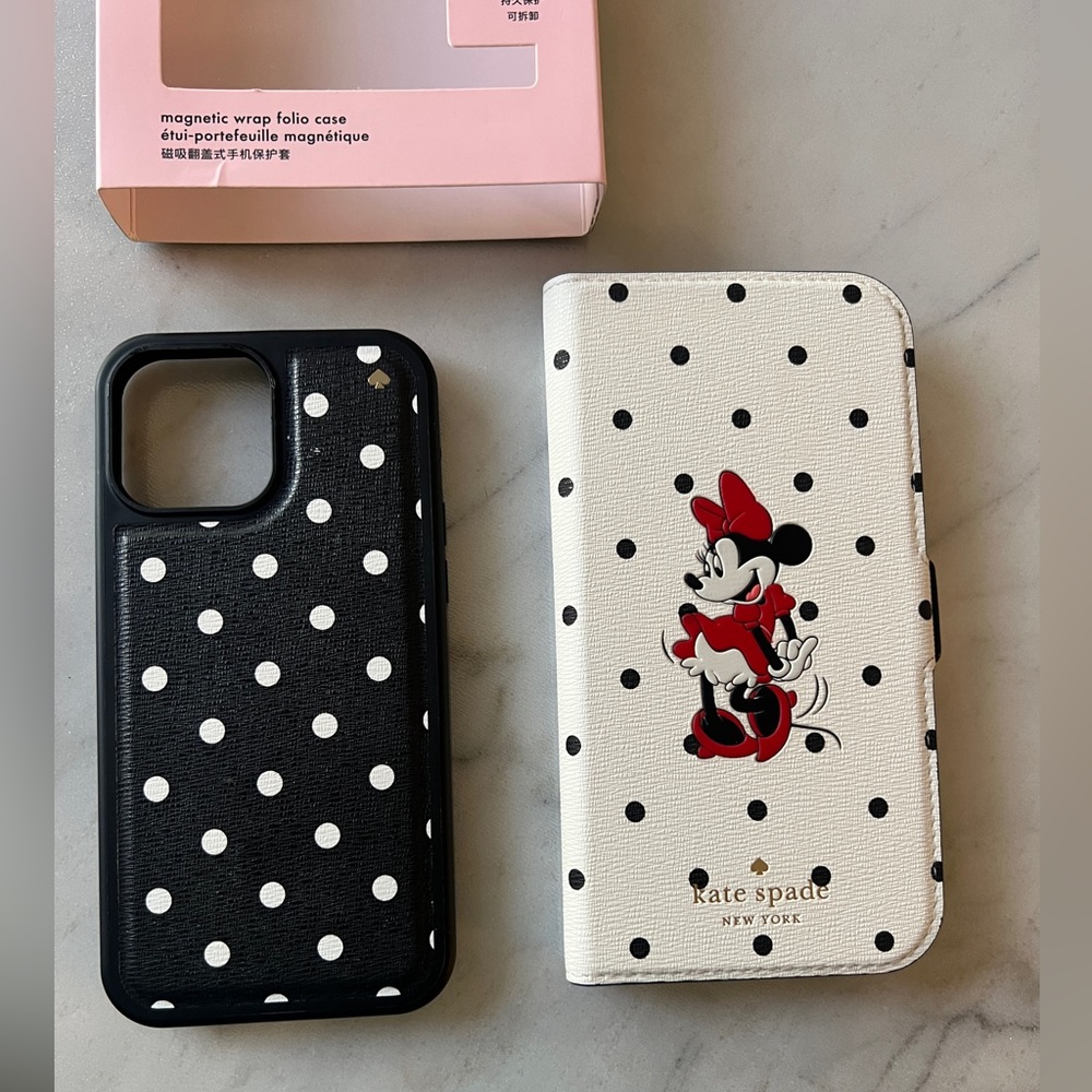 Kate Spade Minnie Mouse  case/wallet AirPods Pro case for IPhone 13 Pro Max